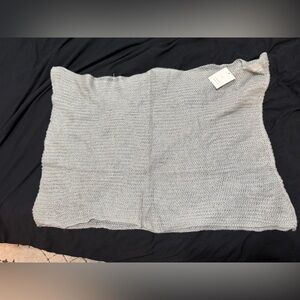 LC Lauren Conrad Light Gray Knit Scarf